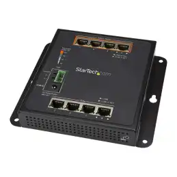 StarTech.com Switch Gigabit Ethernet géré à 8 ports (4 PoE+) - Fixation murale et accès en façade () - C... (IES81GPOEW)_1